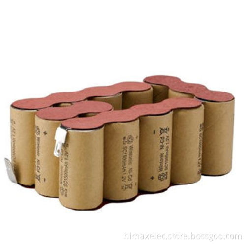 Customized 1.2-24V Sc1500 Ni-Cd Battery Pack